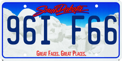 SD license plate 96IF66