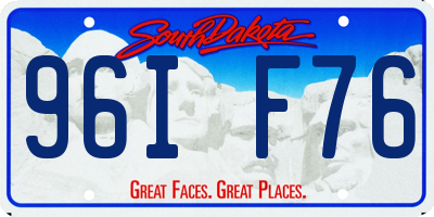 SD license plate 96IF76