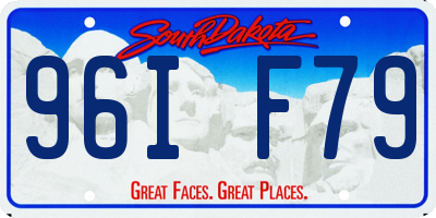 SD license plate 96IF79