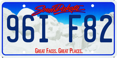 SD license plate 96IF82
