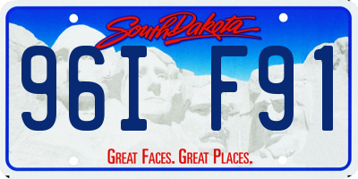 SD license plate 96IF91