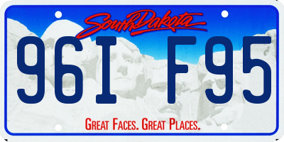 SD license plate 96IF95