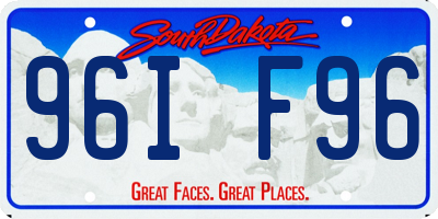 SD license plate 96IF96