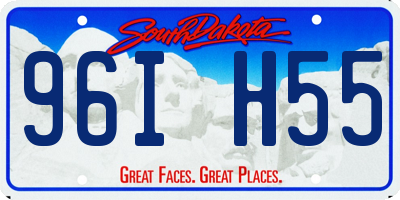 SD license plate 96IH55
