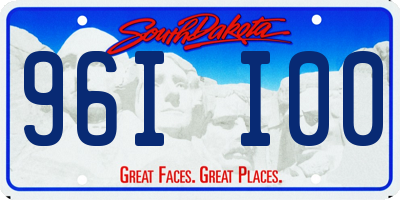 SD license plate 96II00