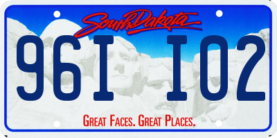 SD license plate 96II02