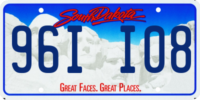 SD license plate 96II08