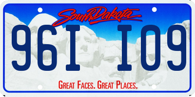 SD license plate 96II09