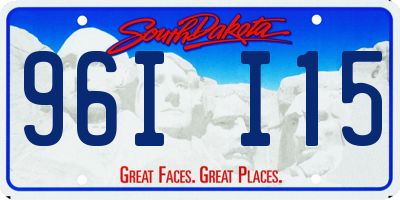 SD license plate 96II15