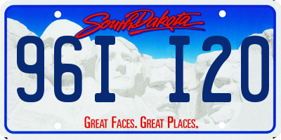 SD license plate 96II20