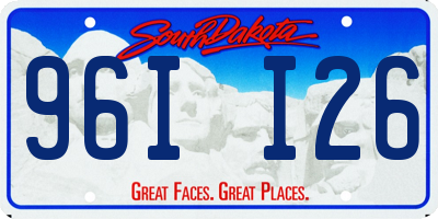 SD license plate 96II26