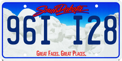SD license plate 96II28