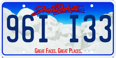 SD license plate 96II33