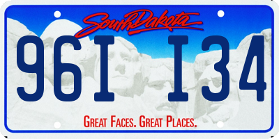 SD license plate 96II34