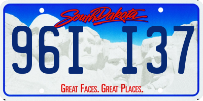 SD license plate 96II37