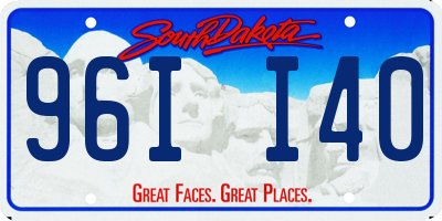 SD license plate 96II40