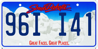 SD license plate 96II41