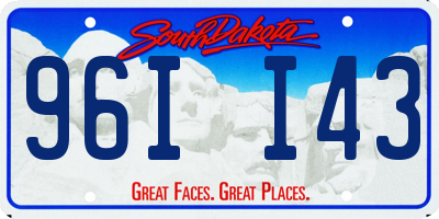 SD license plate 96II43