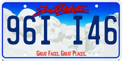 SD license plate 96II46