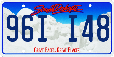 SD license plate 96II48