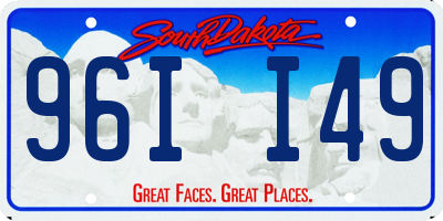SD license plate 96II49