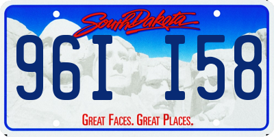 SD license plate 96II58