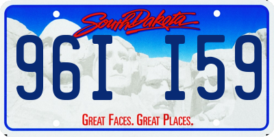 SD license plate 96II59