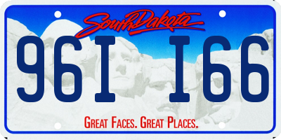 SD license plate 96II66