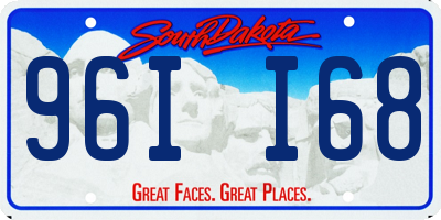 SD license plate 96II68