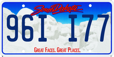 SD license plate 96II77