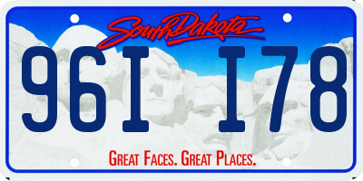 SD license plate 96II78