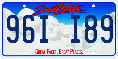 SD license plate 96II89
