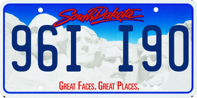 SD license plate 96II90