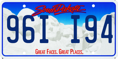 SD license plate 96II94