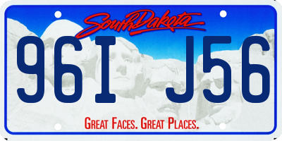 SD license plate 96IJ56