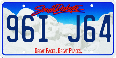 SD license plate 96IJ64