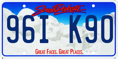 SD license plate 96IK90