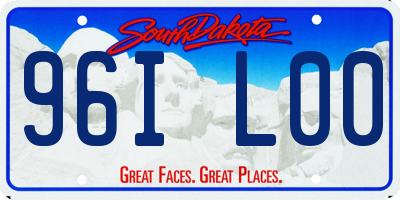 SD license plate 96IL00