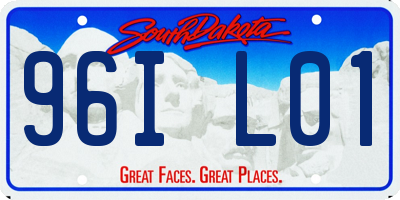 SD license plate 96IL01