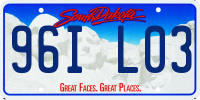 SD license plate 96IL03