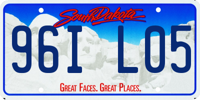 SD license plate 96IL05