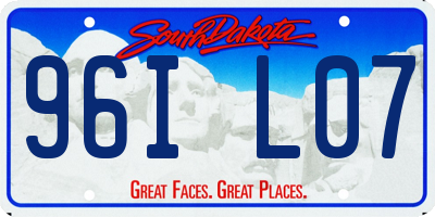 SD license plate 96IL07