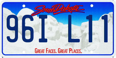 SD license plate 96IL11