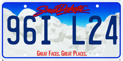 SD license plate 96IL24