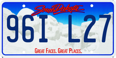 SD license plate 96IL27