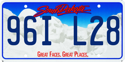 SD license plate 96IL28