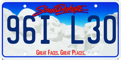 SD license plate 96IL30