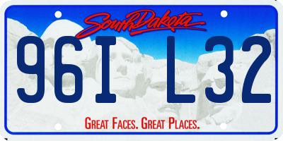 SD license plate 96IL32