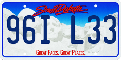 SD license plate 96IL33