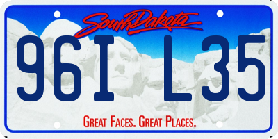 SD license plate 96IL35